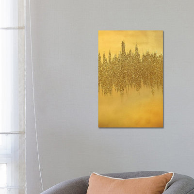 Gold Shimmer by Amber Lamoreaux - Painting on Canvas