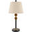 Ezella Solid Wood Table Lamp with Bell Shade
