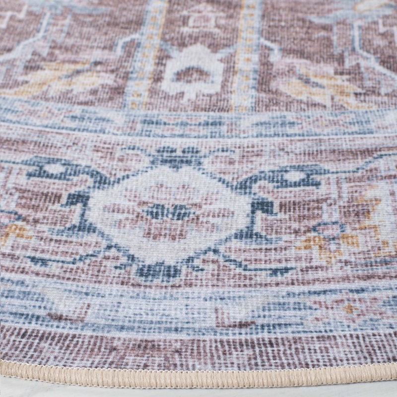 Tucson Performance Machine Washable Oriental Rug, Round 6'