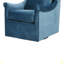 Fauteuil pivotant Deanna, fauteuil d'appoint pivotant rembourré
