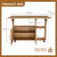 47-Inch Foldable Mobile Kitchen Island-260462513