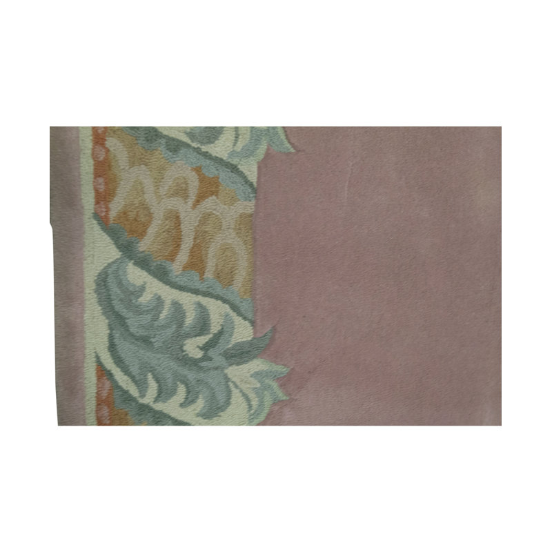 Hand-Knotted High-Quality Rose and Ivory Area Rug
