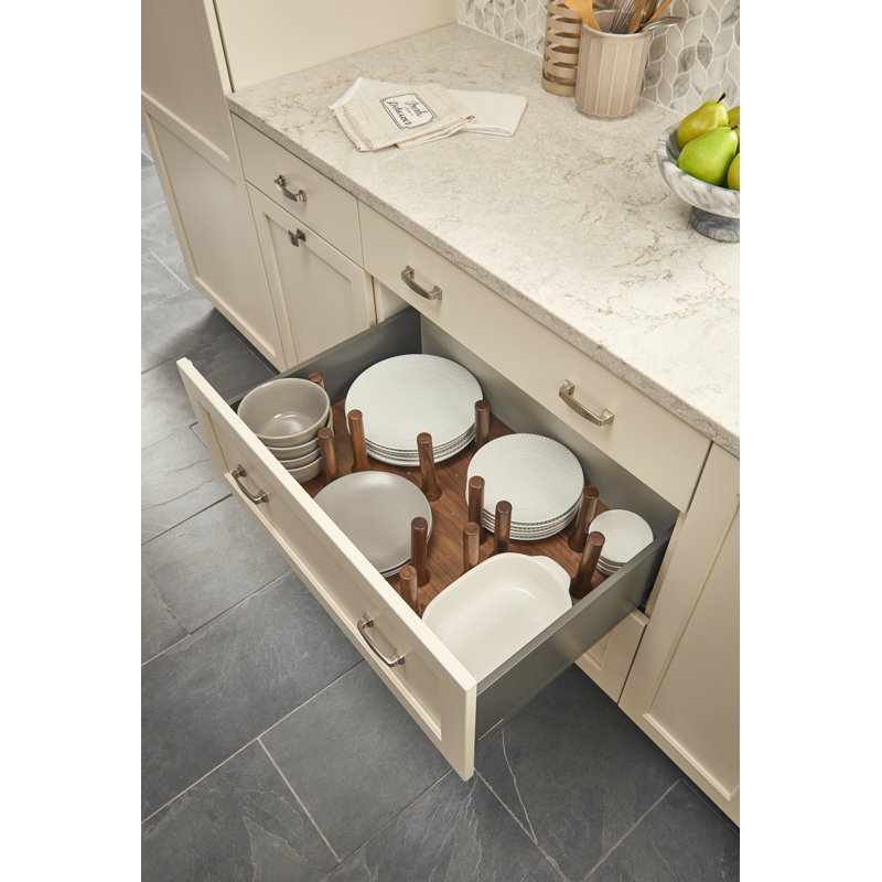 Garniture en noyer pour tablette avec tiroirs Rev-A-Shelf, 24.25