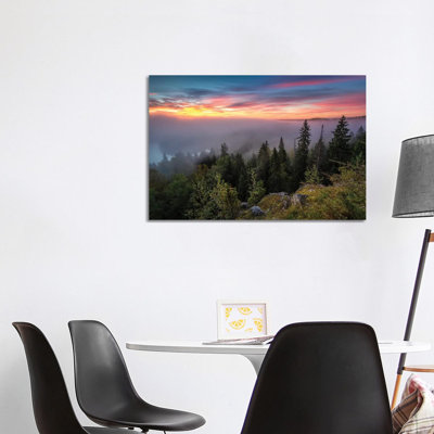 Foggy Morning by Lauri Lohi - Wrapped Canvas Print