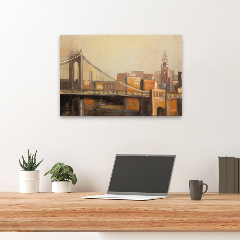 Contemporain et industriel NYC Dawn Crop, H 24 po x l 16 po