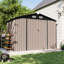 8.0 ft. W X 6.0 ft. D Outdoor Storage Metal Shed with Floor for Patio, Garden, Lawn