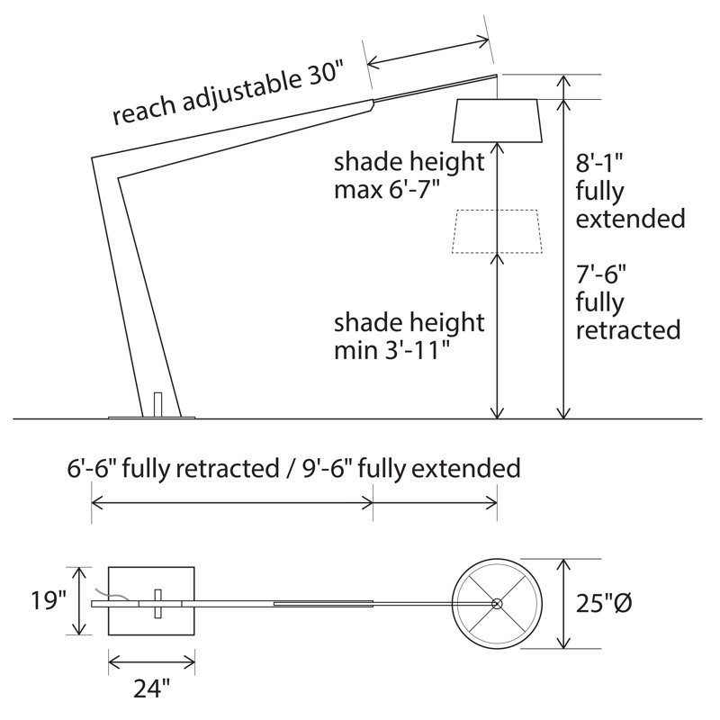 Valeo LED Task Floor Lamp