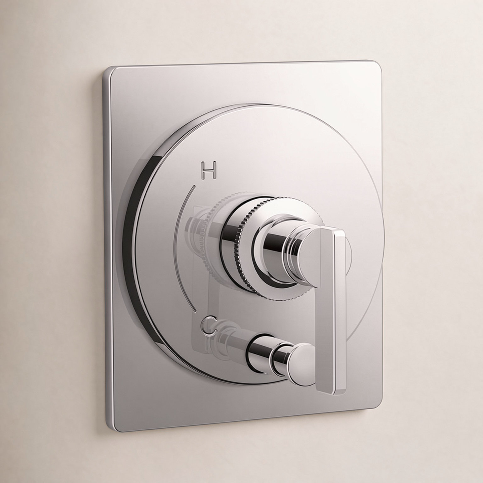 Castia Rite-Temp Valve Trim with Diverter, Polished Chrome