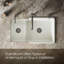 Iron Tones 33" L x 18.75" W Large/Medium Double-Bowl Kitchen Sink-6918510