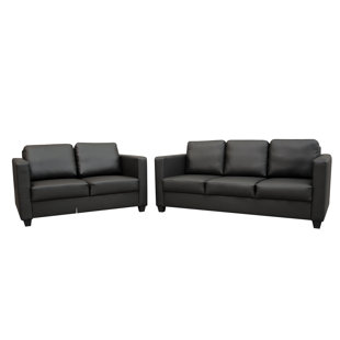 Cube 3+2 Sofa Set Faux Leather