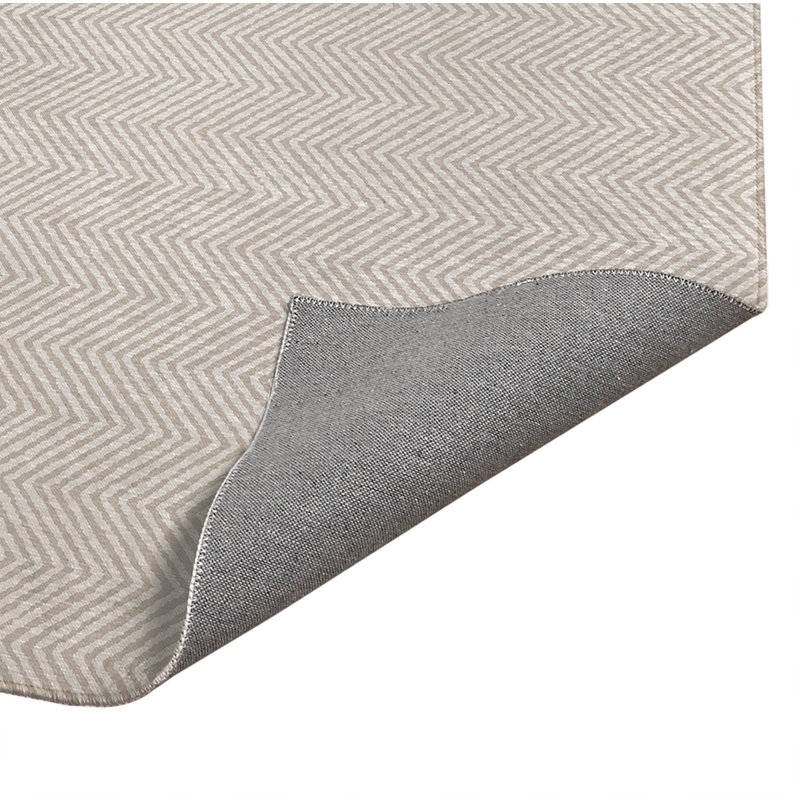 Chevron Groove Indoor Doormat, Taupe, 48" W x 72" L