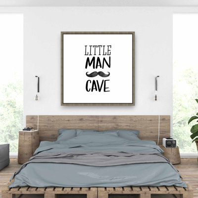 Petit homme des cavernes - Art mural sur toile encadré pour la décoration intérieure