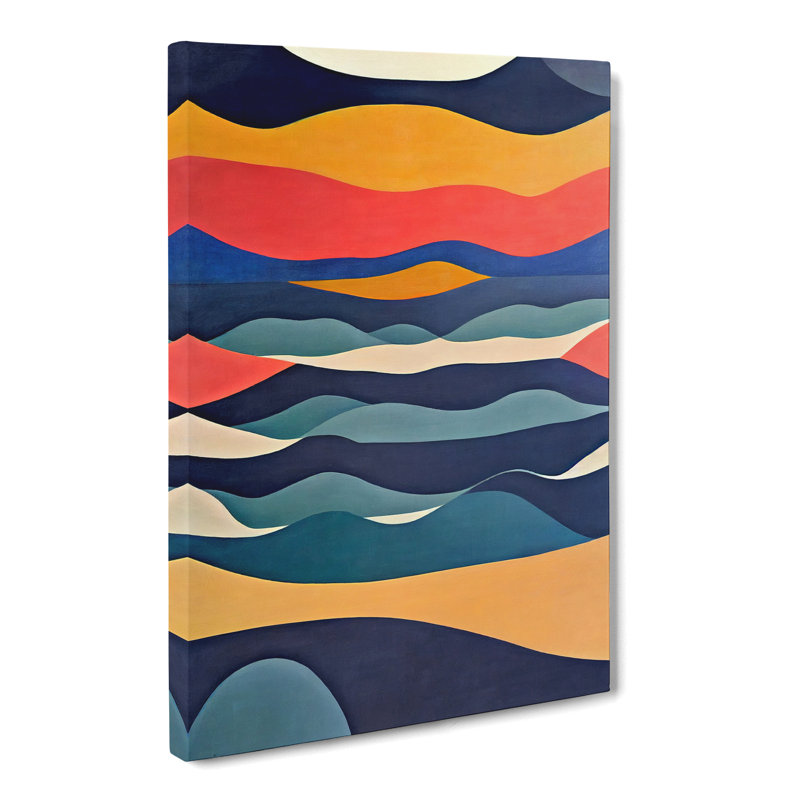 Ocean Abstract Painting Vol.3 - Wrapped Canvas, 50cm H x 35cm W x 3cm D