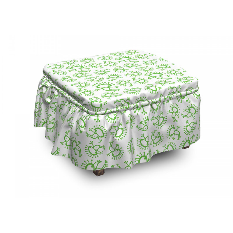 Ensemble de housse pour à coussins carrés 2 pièces doodle