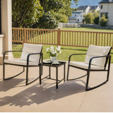 Beauman Metal 2 - Person Rocking Seating Group with Cushions