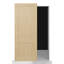 Porte de grange coulissante avec panneau de base en bois massif à 2 panneaux Shaker-107294366-107294374