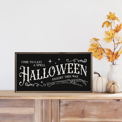 Halloween Fright This Way Black