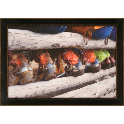 Bottes et spurs, reproduction de photo encadrée