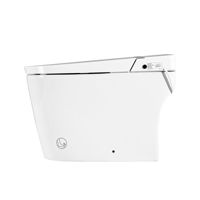Bidet de toilette intelligent avec télécommande, siège chauffant de nuit, buse autonettoyante, capteur de pied, affichage à DEL avec contrôle,