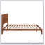 Lit plateforme en bois de bambou de style Mid-Century avec support en lattes de bois-1240547084