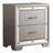 Elegant Silver Champagne Nightstand