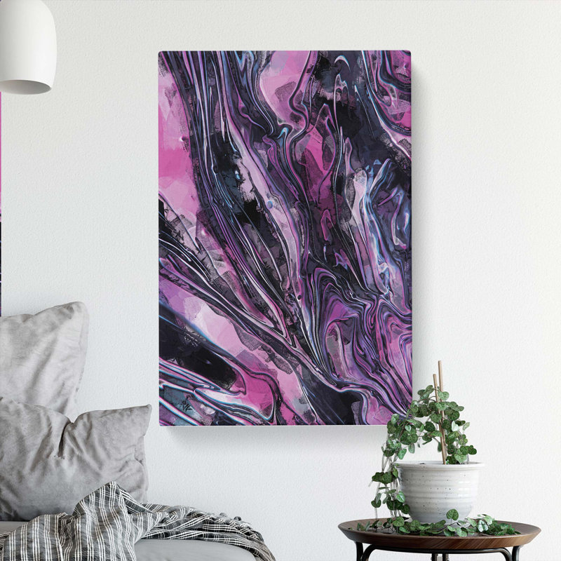 River Of Colour In Abstract - Wrapped Canvas Print, 91cm H x 60cm W x 3cm D