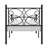 Black Twin Size Metal Bed Frame with Headboard and Footboard, Victorian Butterfly Platform Bedframes, Heavy Duty Platform Storage Bed, Noise-Free Slatted Base-490440644-490440650
