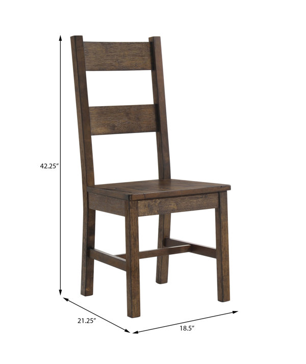 Gracie Oaks Canandaigua Solid Wood Side Chair | Wayfair