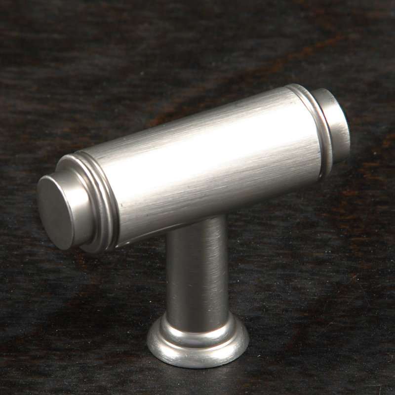 Poignée cylindrique 1 5/8 po, H 1,81 po x l 0,59 po x P 1,44 po, Nickel satiné