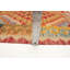 Kilim rouge audacieux et coloré 2 pi 9 po x 4 pi 4 po