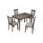 Wooden Dining Rectangular Table, Kitchen Table for Small Space, 4 Person Dining Table,  ONLY THE TABLE,-1784795174