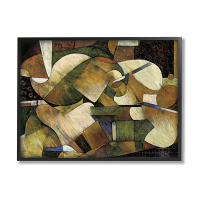 " Layered Shapes Cubism Arrangement " by Jonathan Parsons