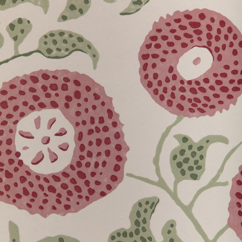 Clare Eldora Floral Wood Pulp Blend Pretrimmed Roll, Leaf/Rose