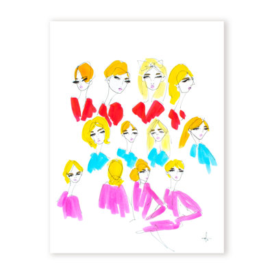 'Blondes' Framed Print Wall Art