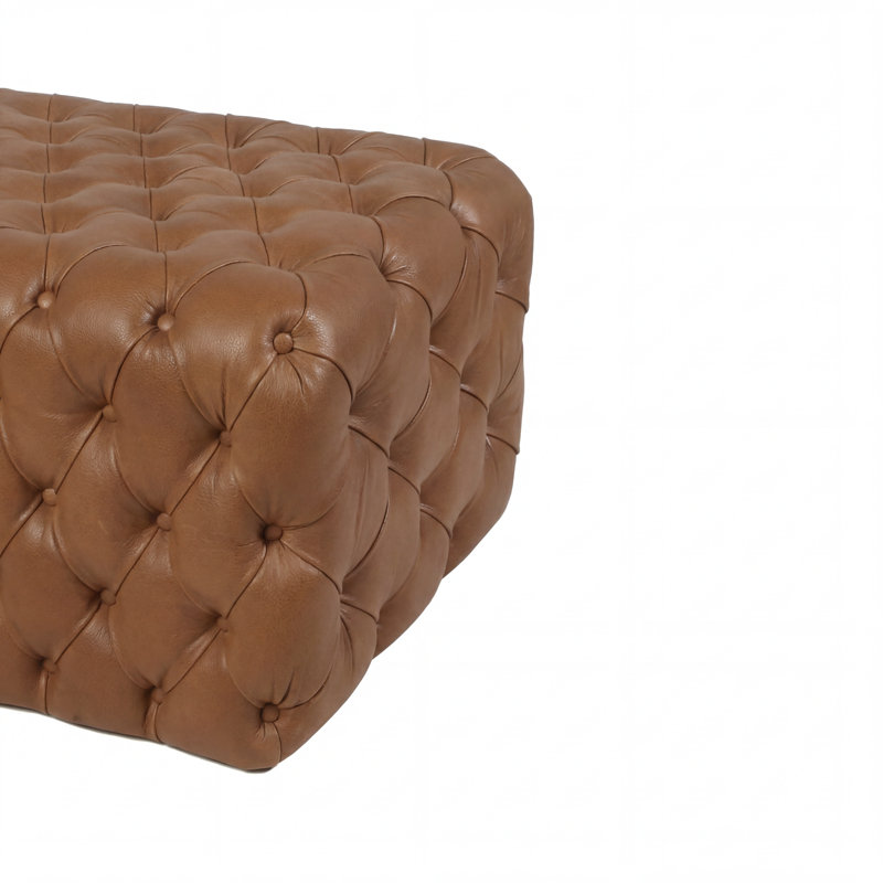 Grand repose-pieds capitonné modulaire surdimensionné