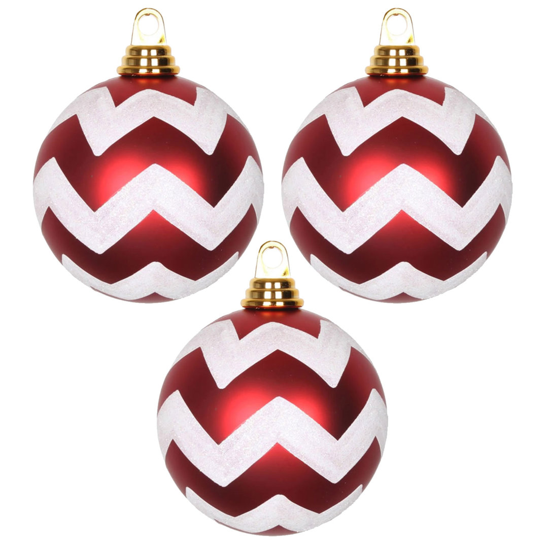Matte Chevron Ball Christmas Ornament The Twillery Co.® 