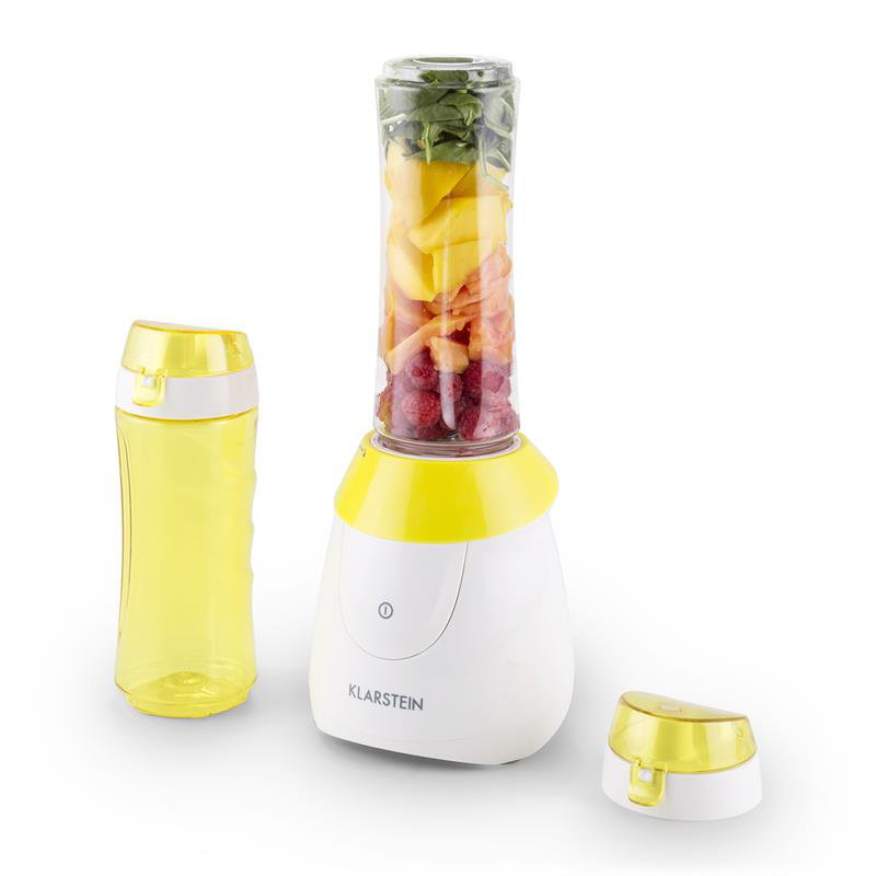 Klarstein Paradise City 3 Speed Countertop Blender, Yellow and white