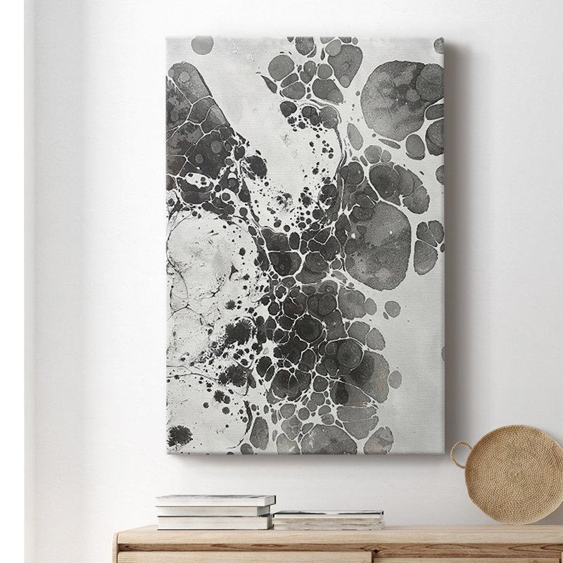 Toile tendue avec châssis de qualité supérieure Marble III - prête à être accrochée, H 48 po x l 32 po x P 1 po