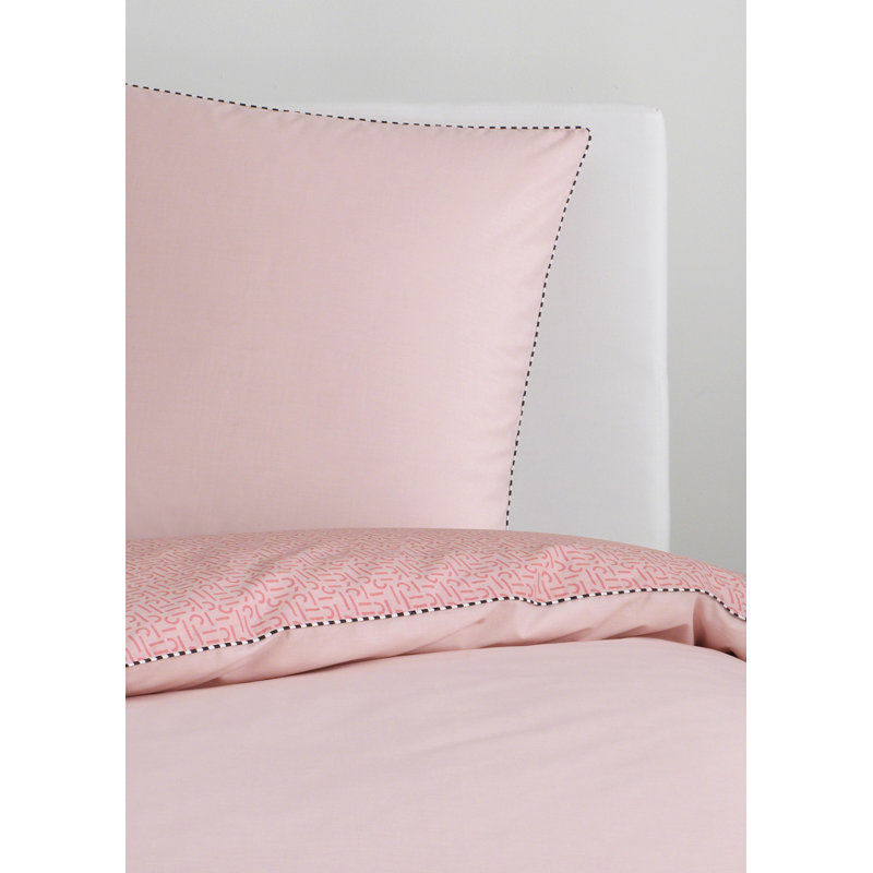 Scatter Reversible Duvet Cover Set, Double - 2 Pillowcases (80 x 80 cm), Rose
