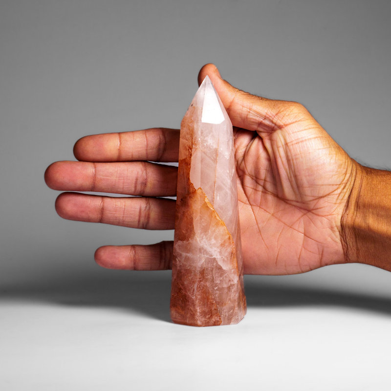 Genuine Polished Strawberry Quartz Point (.7 Lbs)