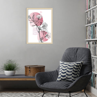 Sakura 15 by Samira Yanushkova Wood Framed Wall Art Print