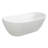 Kingston Brass Arcticstone 72-Inch Solid Surface Oval Double Ended Freestanding Tub With Faucet Combo And Drain-114103646