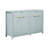 Sideboard Modern 55.1" Buffet Cabinet With 2-Drawers And 4-Doors, Adjustable Shelves, Wave-Pattern Design, Aluminum Handles, Painted Mdf, Scandinavian Storage-859987419