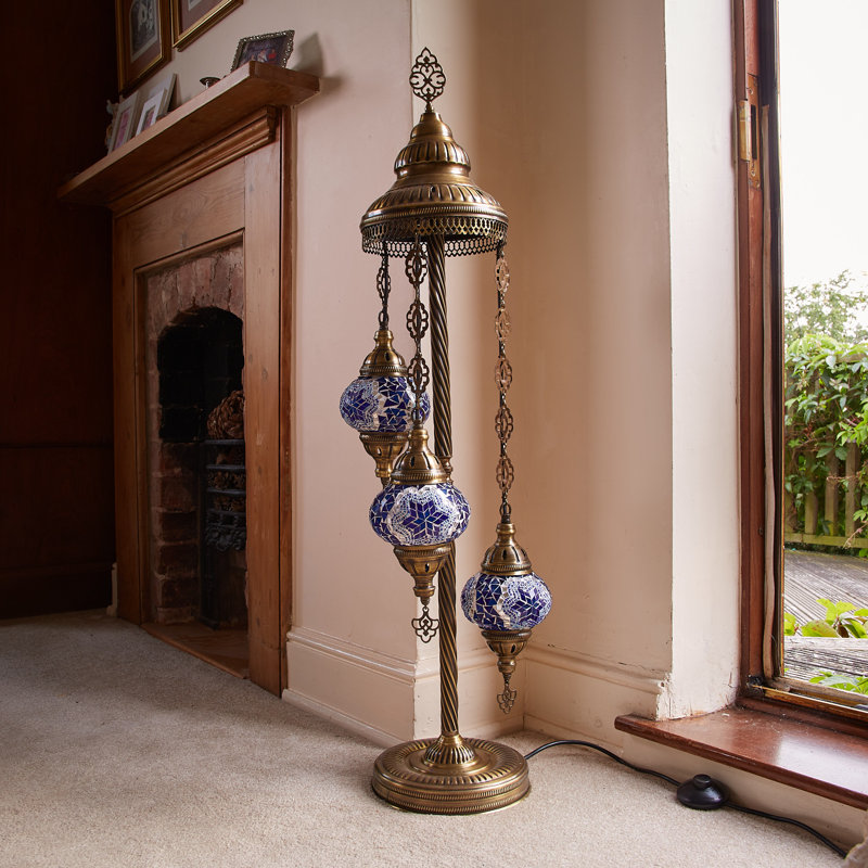 Karlie 102 H cm Floor Lamp, Blue
