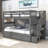 Disdier Kids Twin Over Twin Bunk Bed with Trundle-447099035