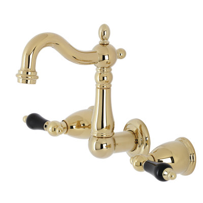 Kingston Brass Duchess Two-Handle Wall Mount Bathroom Faucet