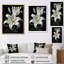 «Black White Lily Exquis II» - lys, impressions sur toile-1150618608-1150618603