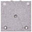 Base de parasol carrée 63,9 lb avec poignées, tuyau en acier inoxydable, granit gris 17,7 po x 17,7 po x 13,8 po