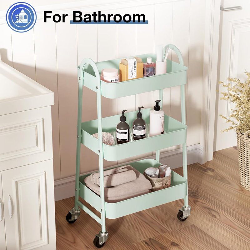 Metal three-layer multifunctional roller with lockable wheel