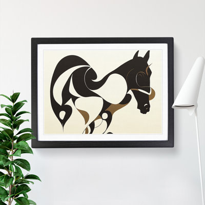 XH1022-8699X Supreme Abstract Horse - Single Picture Frame Print